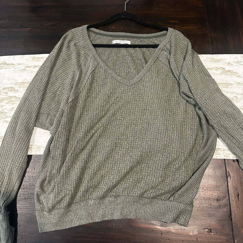 Free people oversized neck sweater size large